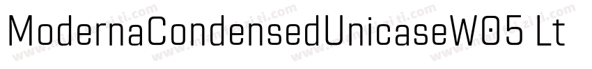 ModernaCondensedUnicaseW05 Lt Regul字体转换